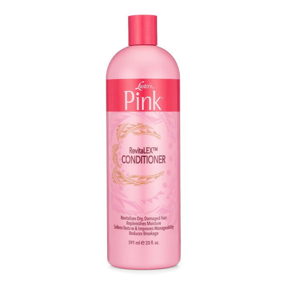Unique Lusters Pink Revitalex Hair Conditioner For Dry and Damaged Hair 20 Oz Dependable