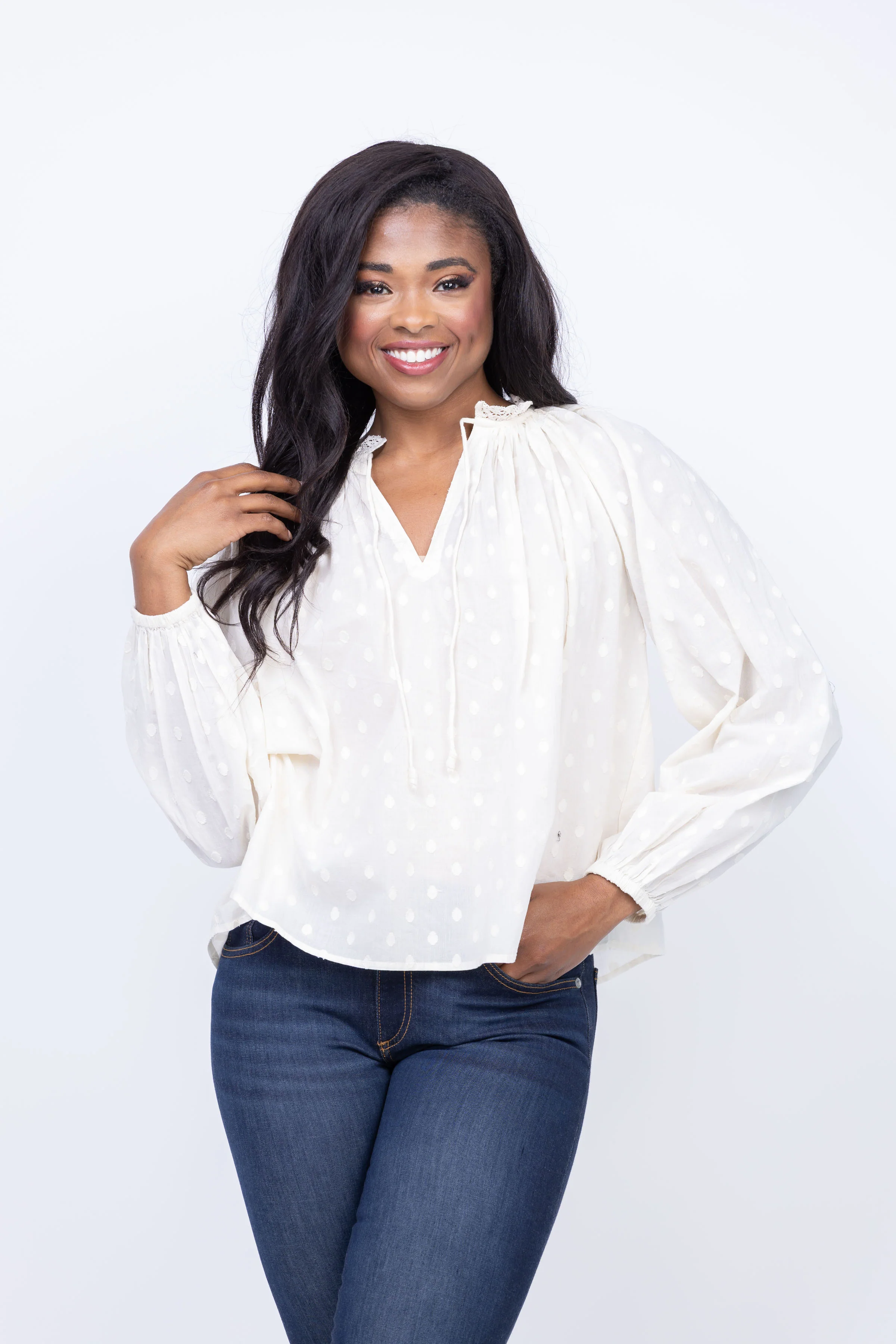 Stylish Ulla Johnson Ada Blouse in Pristine Detailed