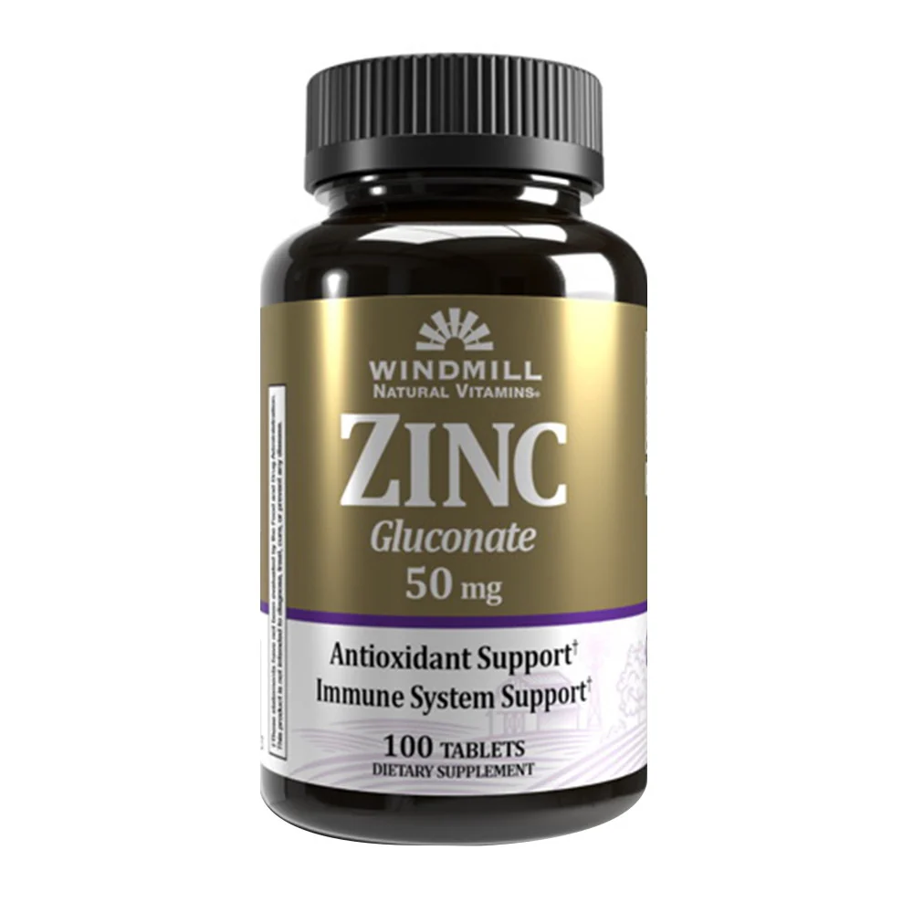 Dependable Windmill Natural Source Zinc As Gluconate 50 Mg Tablets 100 Ea Luxury