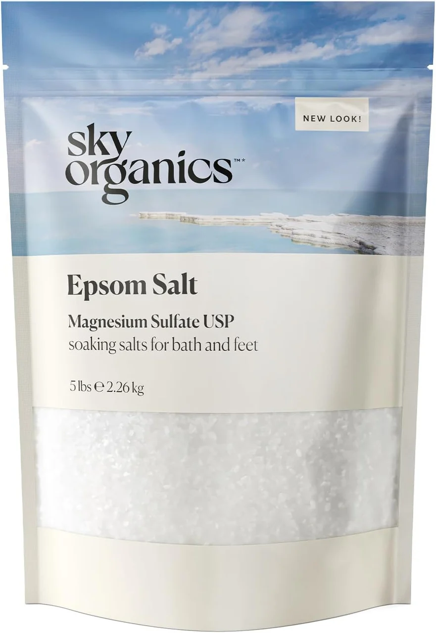 Relaxed Sky Organics Epsom Soaking Salts for Bath and Feet 5 Lbs Stylish