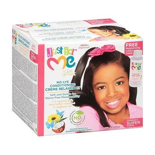 Superior Just For Me by Soft and Beautiful Childrens Super No-Lye Conditioning Creme Relax 1 Kit Trendy