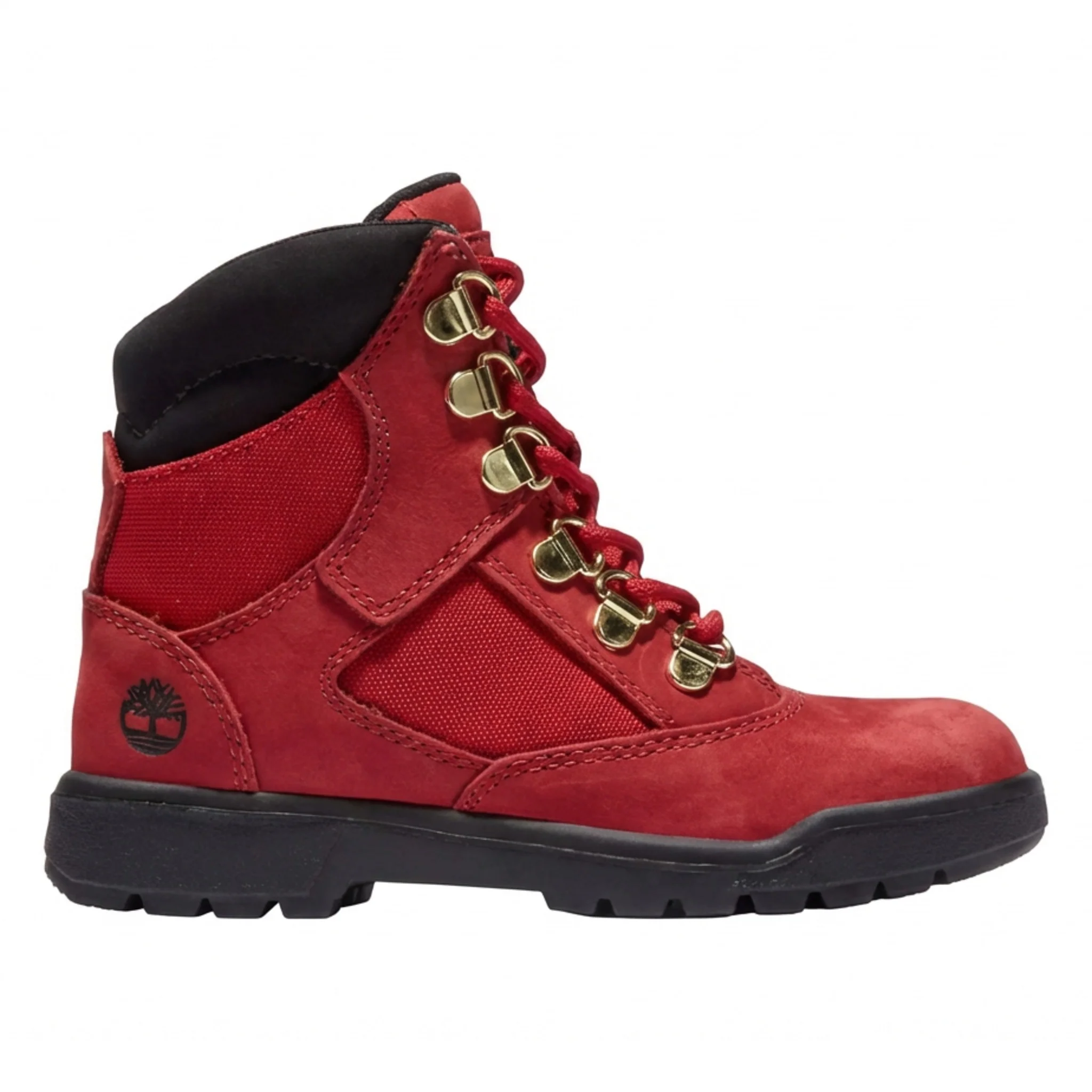 Reliable Timberland Grade School 6 Inch Field Boot 'Dark Red Nubuck' Boots Comfortable