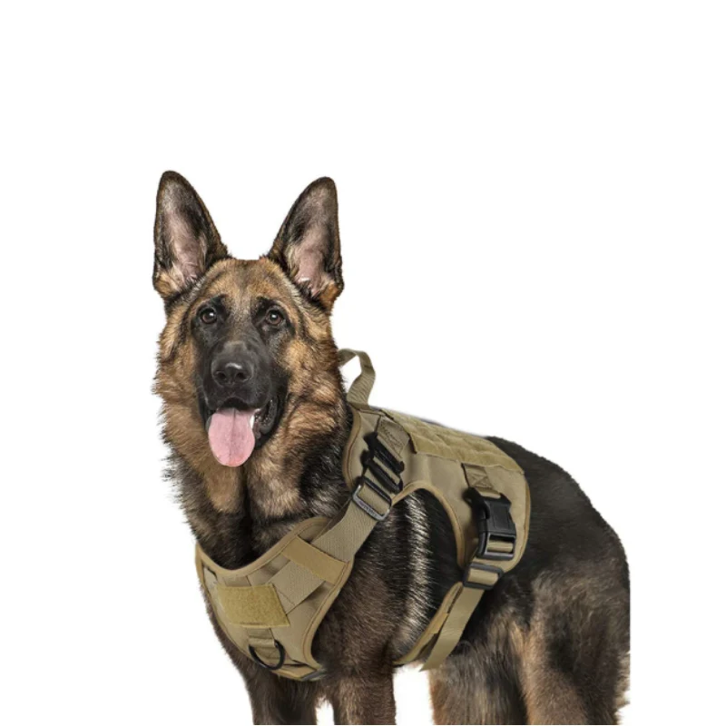 Official Heavy Duty Tactical No Pull Dog Harness Vest Detailed