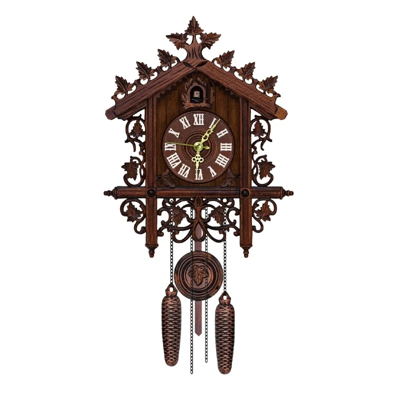 Responsible Antique Battery Operated Cuckoo Wall Clock Verified
