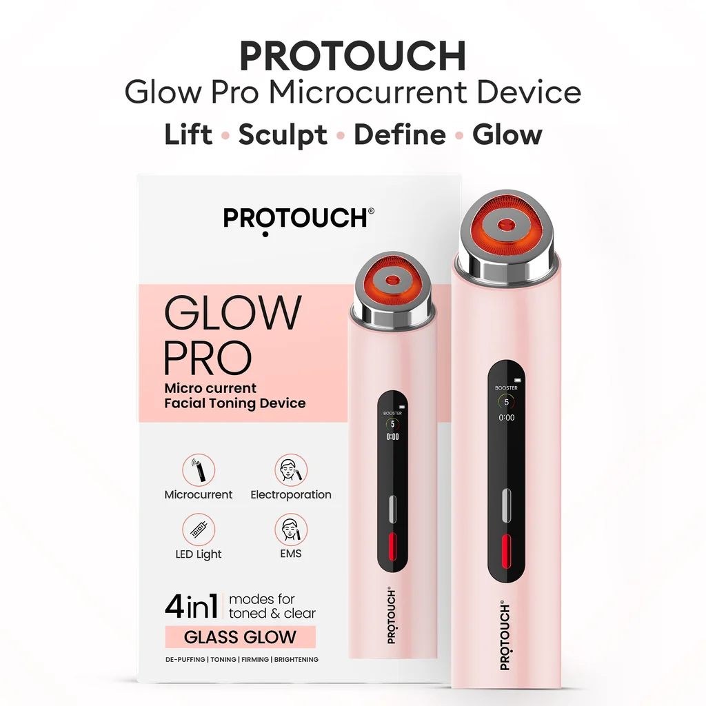 Exclusive PROTOUCH Glow Pro 4-in-1 Micro current Facial Toning Device Powerful