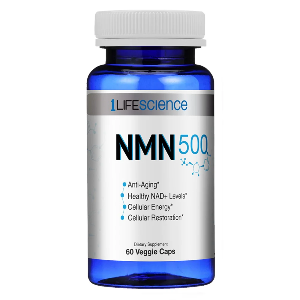 Comfortable 1Life Science NMN Basic 500mg Veggie Capsules Support Cellular Energy Restpratopm and Anti Aging 60Ea Contemporary