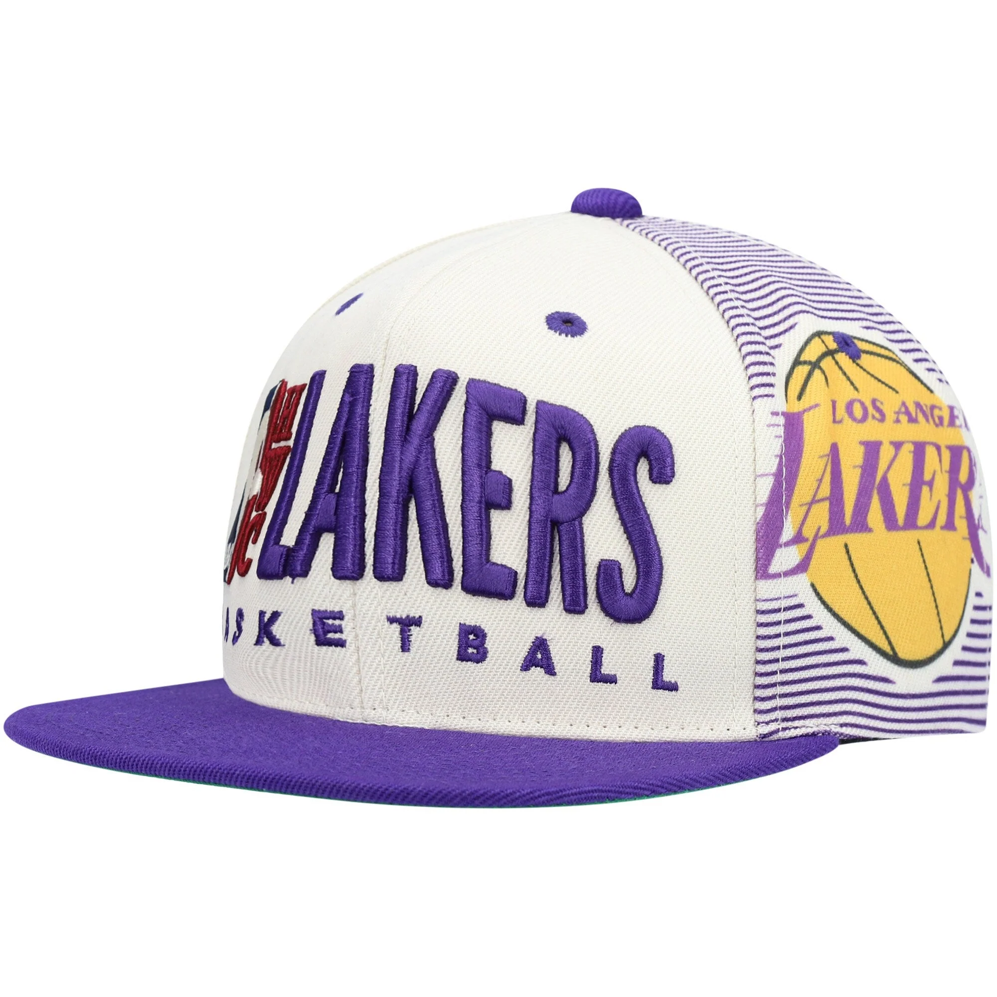 Lightweight Mitchell Ness Men's NBA Team Basketball Big Face Hwc Lakers Casual