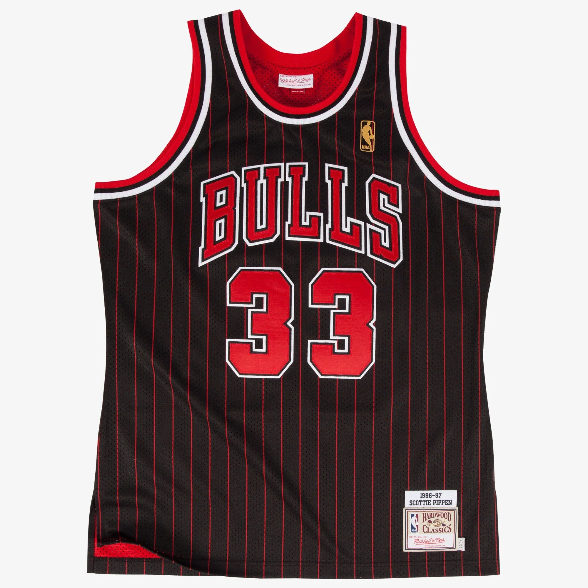 Premium Mitchell Ness Men's NBA Jersey Bulls 1996 Scottie Pippen Jerseys Specialty
