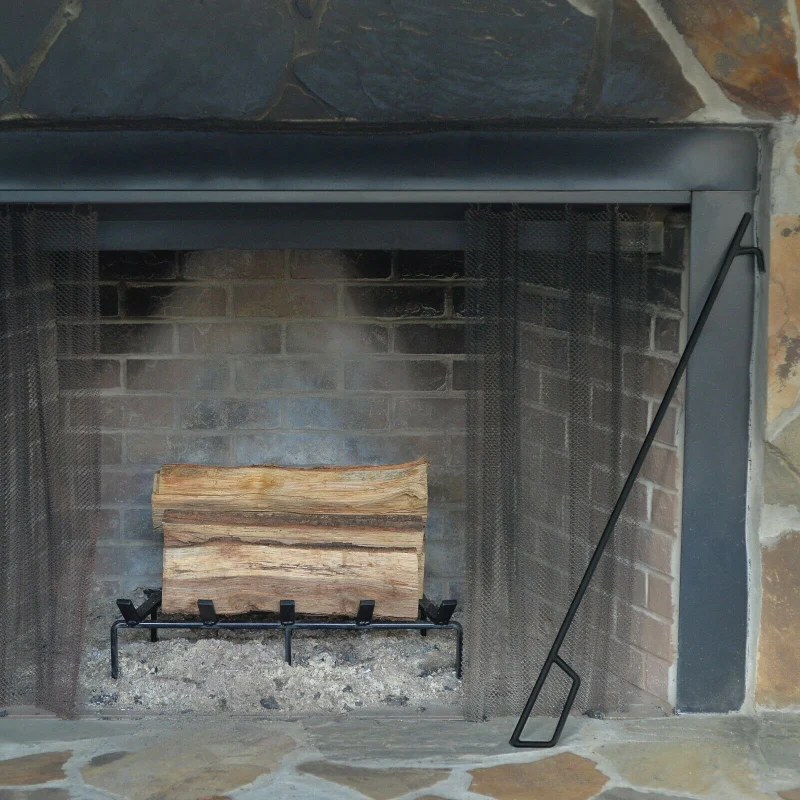 Effective Heavy Duty Steel Fireplace Log Grate Efficient