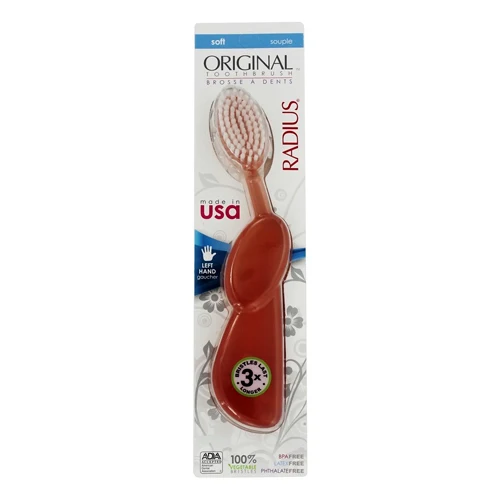 High-Performance Radius Toothbrush Left-Handed Bpa- - 1 Ea Top-Quality