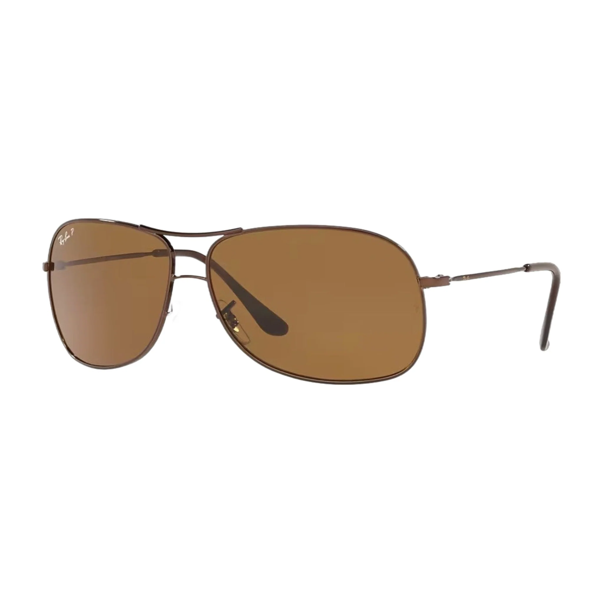 Top-Quality Ray-Ban RB3267 Polarized Sunglasses in Brown Metal frame and Brown Polarized Lenses Outstanding