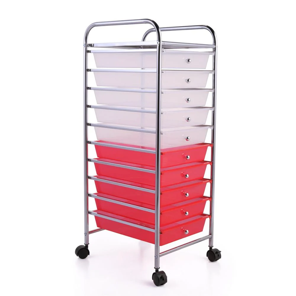Official Heavy Duty 10 Drawer Rolling Storage Organizing Cart Fashionable