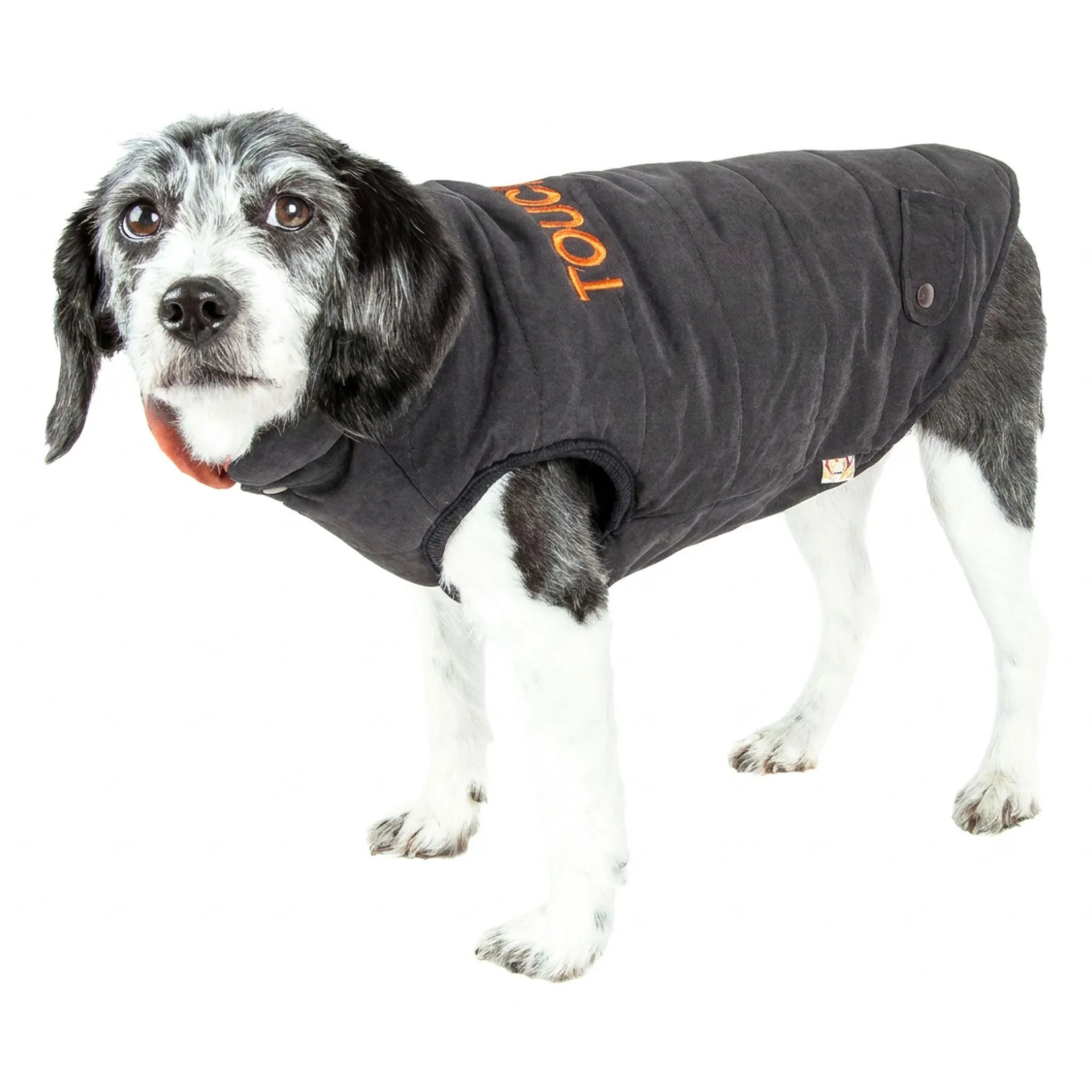 Casual Pet Life Touchdog Waggin Swag Reversible Insulated Pet Coat Enhanced