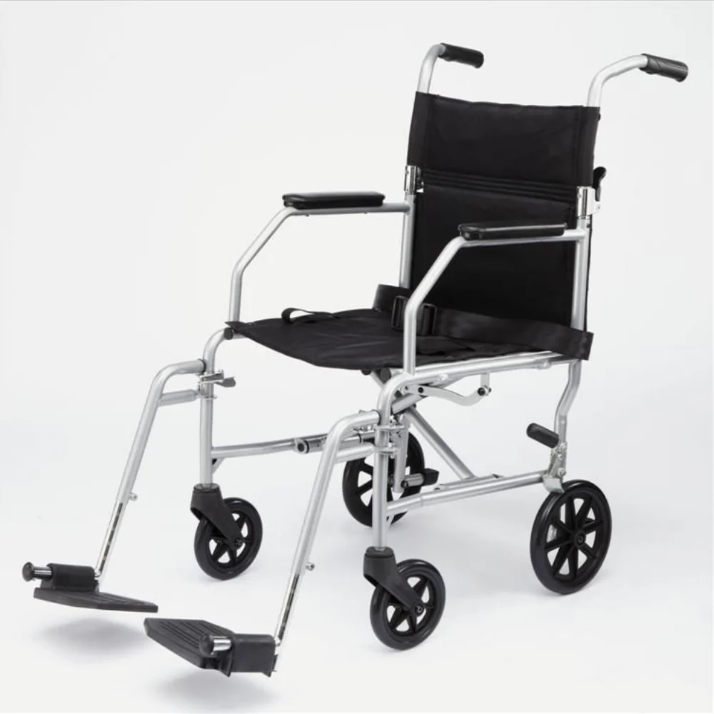 Solid Heavy Duty Collapsing Lightweight Portable Folding Travel Wheelchair Smart