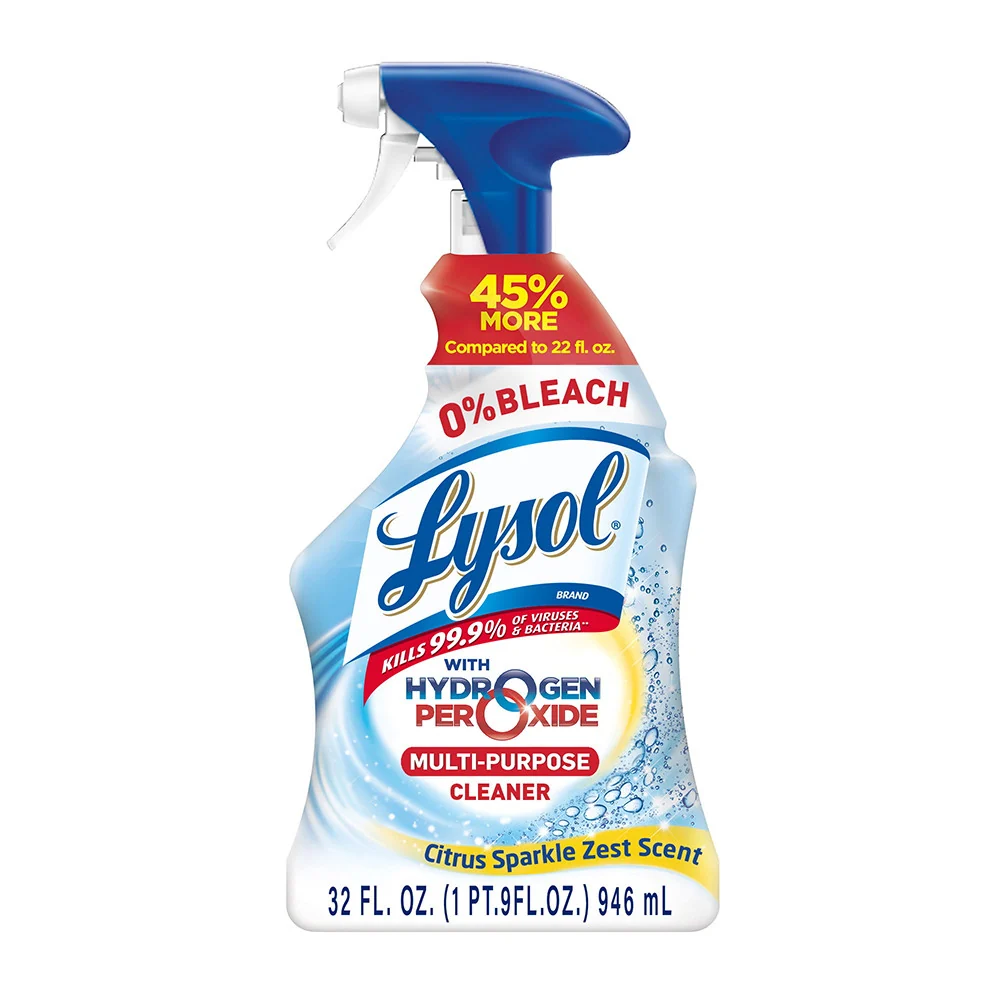 Sophisticated Lysol Multi Purpose Cleaner Spray For Cleaning and Disinfecting Bleach Citrus Scent 32 Oz Exclusive