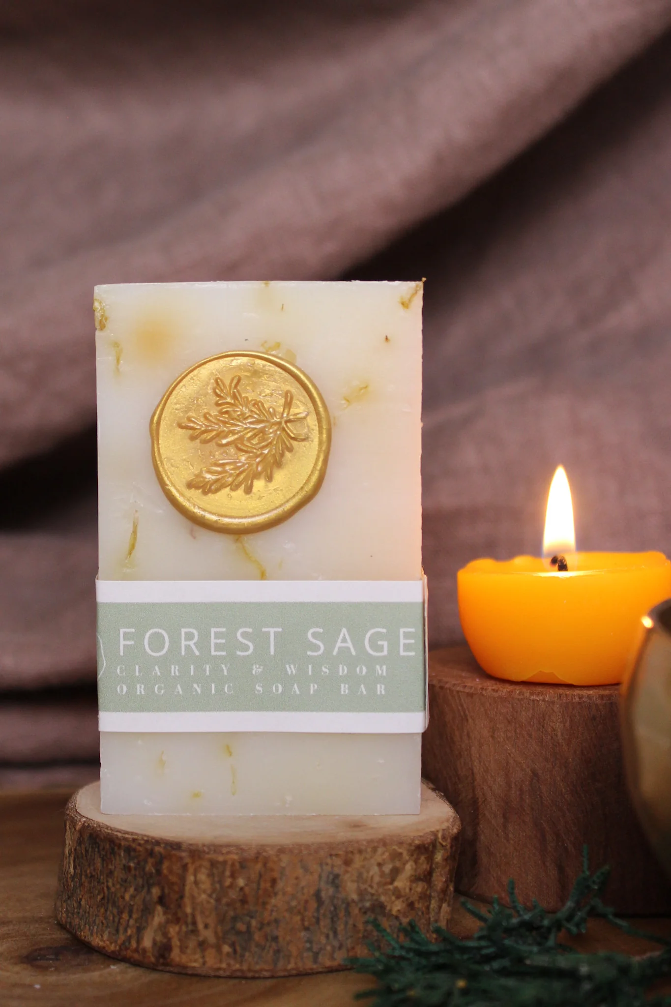 Detailed Forest Sage Vegan Organic Bar Soap Responsible