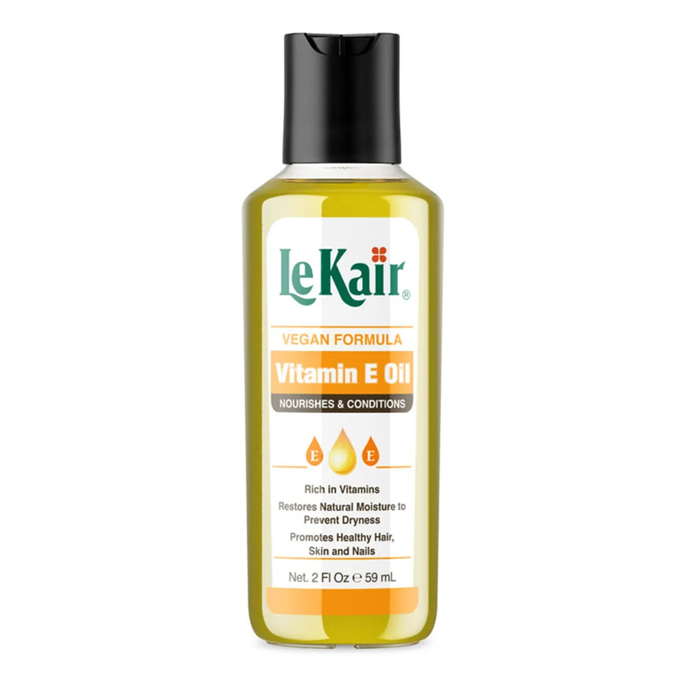 Effective Lekair Vitamin E Vegan Formula Hair Skin and Nails Oil Nourishes Protects and Restores Moisture 2Oz 59ml Modern