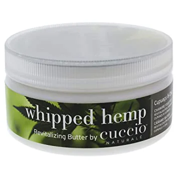 High-Performance Cuccio Naturalé Whipped Hemp Revitalizing Butter - Long-Lasting Hydration Rejuvenating Calming Nourishing - For Hands Body Feet - Paraben Cruelty w Cupuacu Seed Butter Chia Seed Oil - 8 oz Innovative