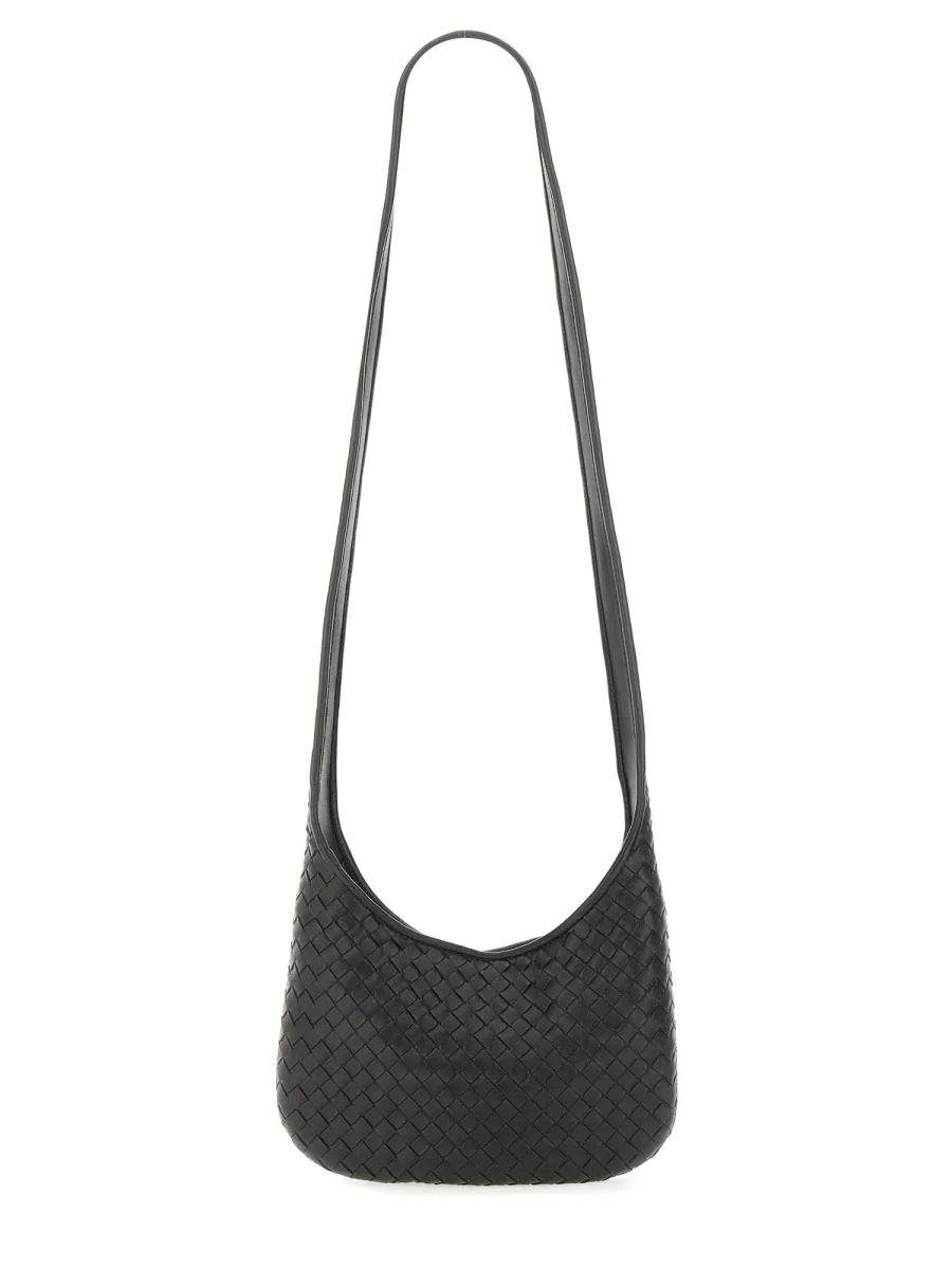 Clean Leather Shoulder Bag Veneto Black Professional