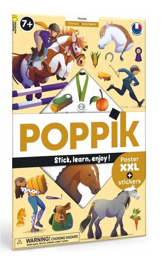 Next-Generation Poppik Discovery Poster Horses Organic