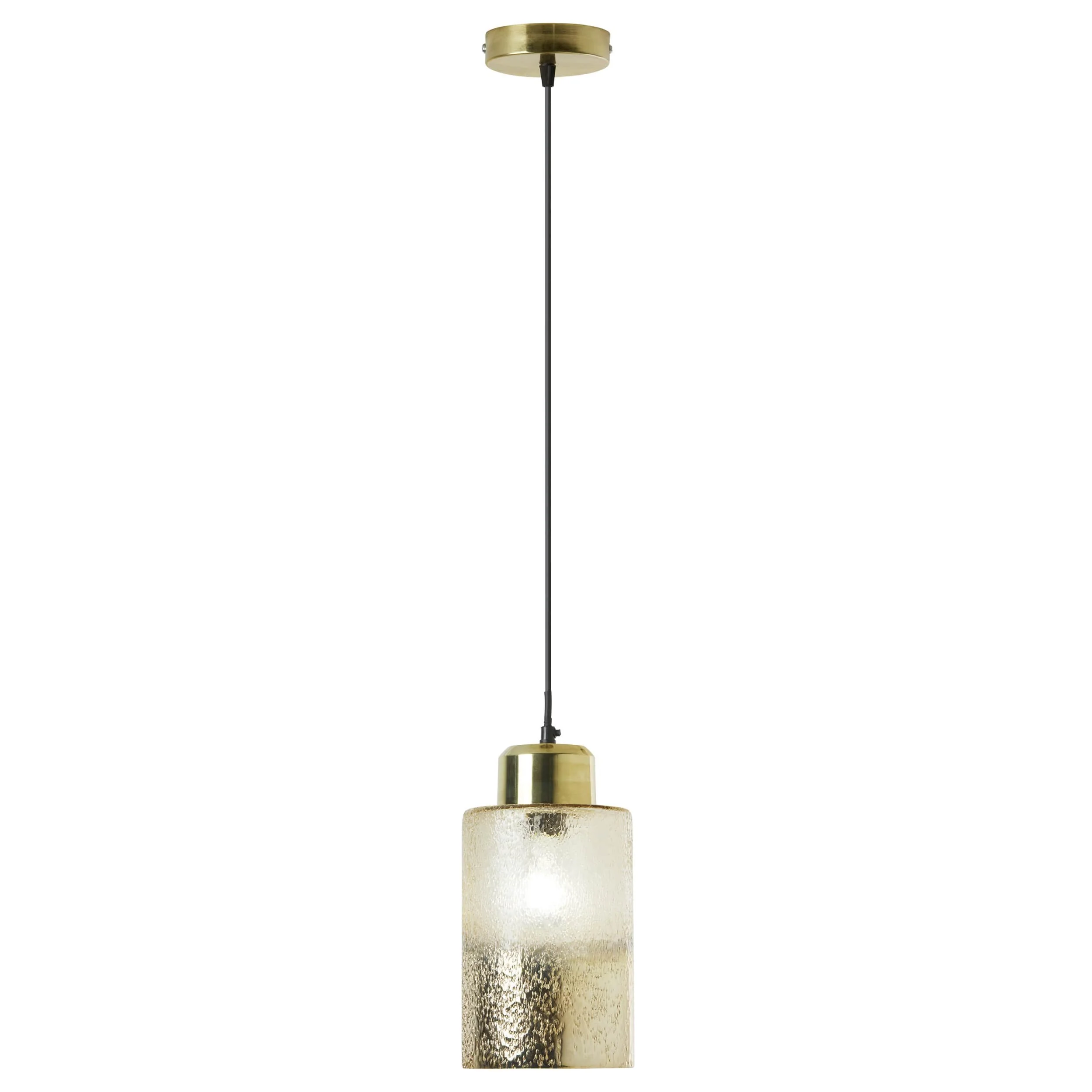 Selected River of Goods Gold Crackle Glass Hanging Lamp Secure