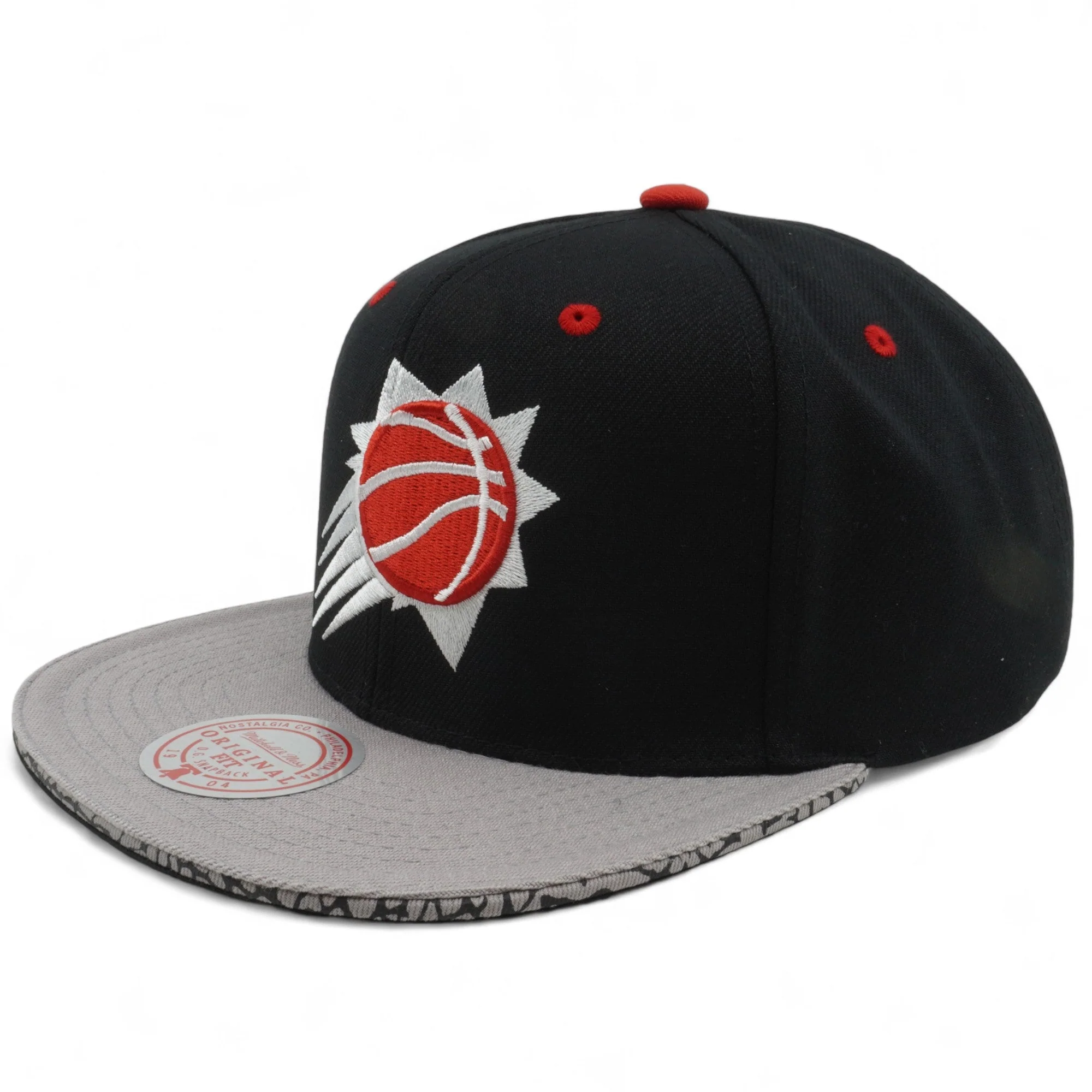 Solid Mitchell Ness Men's NBA Three Collection Snapback Suns Snapback Caps Reusable