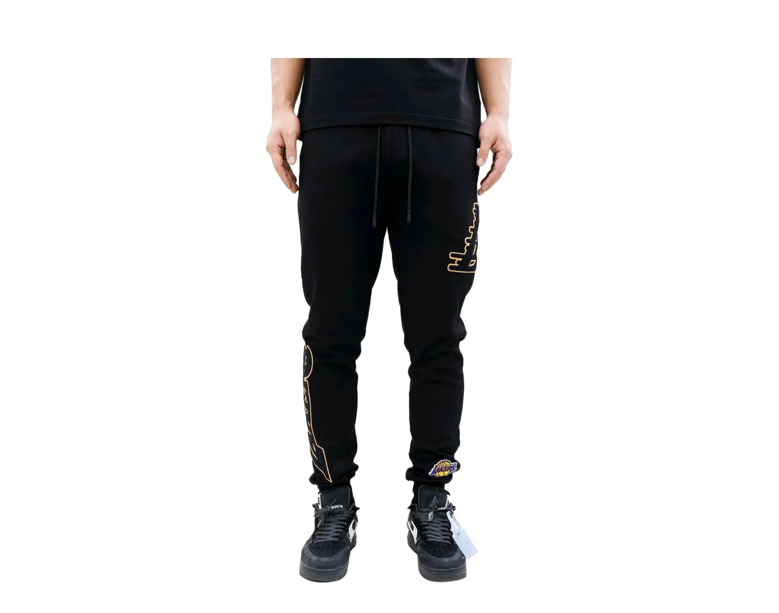 Genuine Pro Standard NBA Los Angeles Lakers Blended Men Jogger Pants Black Original Design