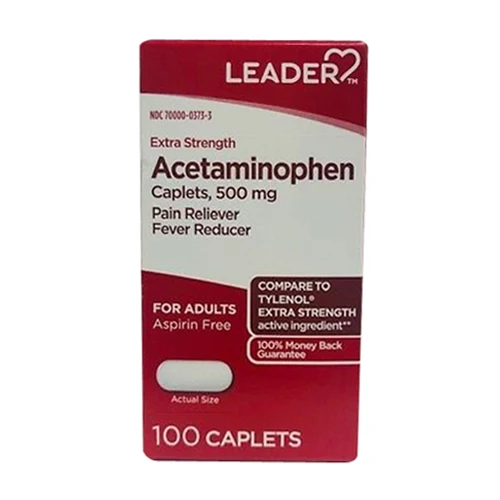 Top-Quality Leader Extra Strength Acetaminophen 500 Mg Caplets 100 Ea Expertly Made
