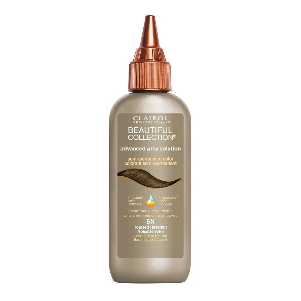 Responsible Clairol Advanced Gray Solution Semi Permanent Hair Color 6N Toasted Hazelnut 3 Oz Clean