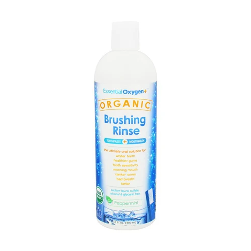 Professional Essential Oxygen Organic Mouthwash Brushing Rinse Peppermint Oral Care 16Oz 473ml Environmentally Friendly