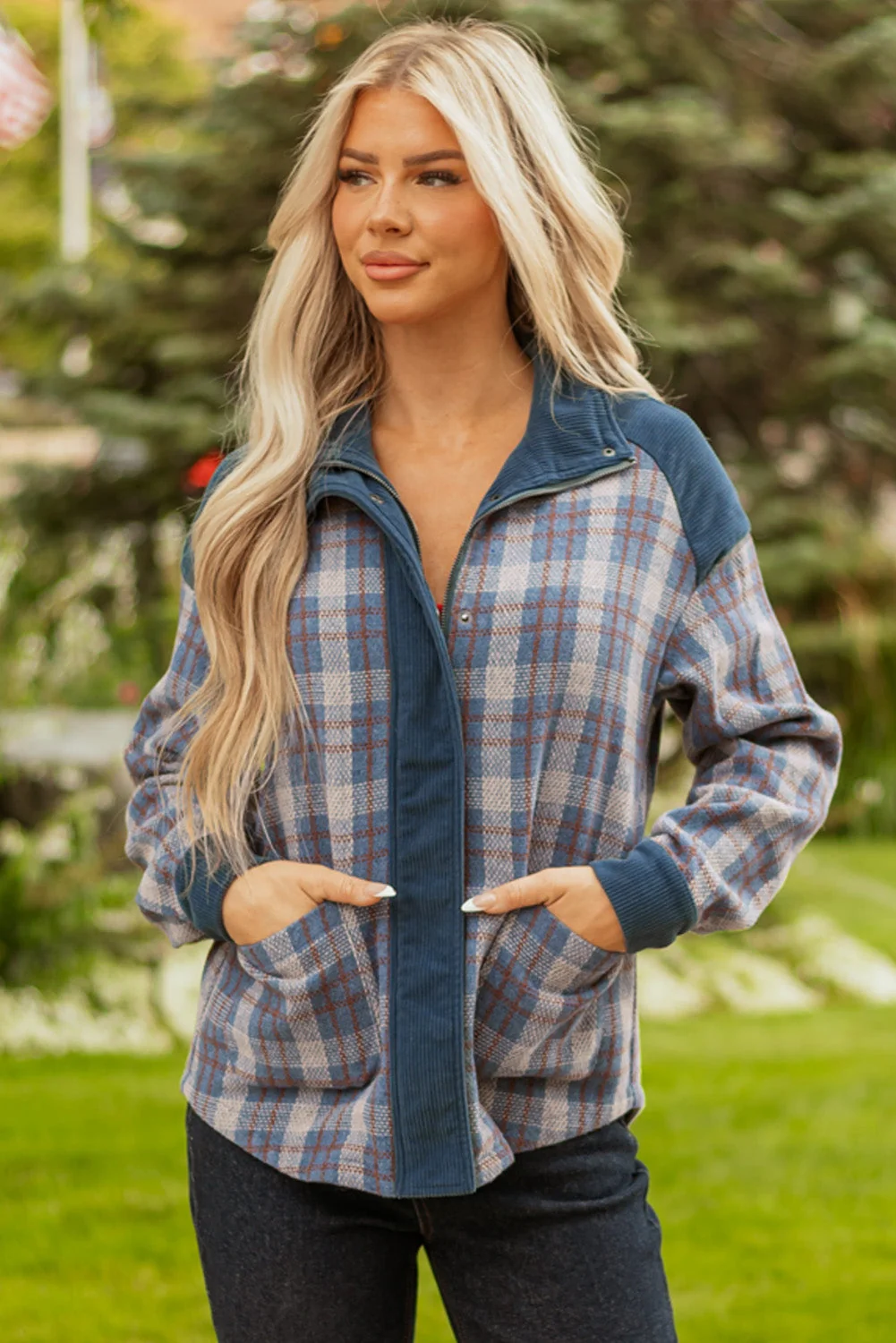 Selected Threaded Pear Latara Zip Up Snap Jacket Responsible