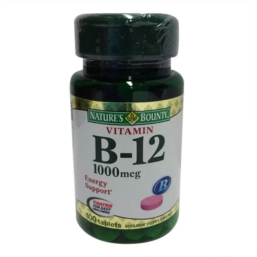 Excellent Vitamin B-12 1000 Mcg Tablets By Natures Bounty - 100 Tablets Soft
