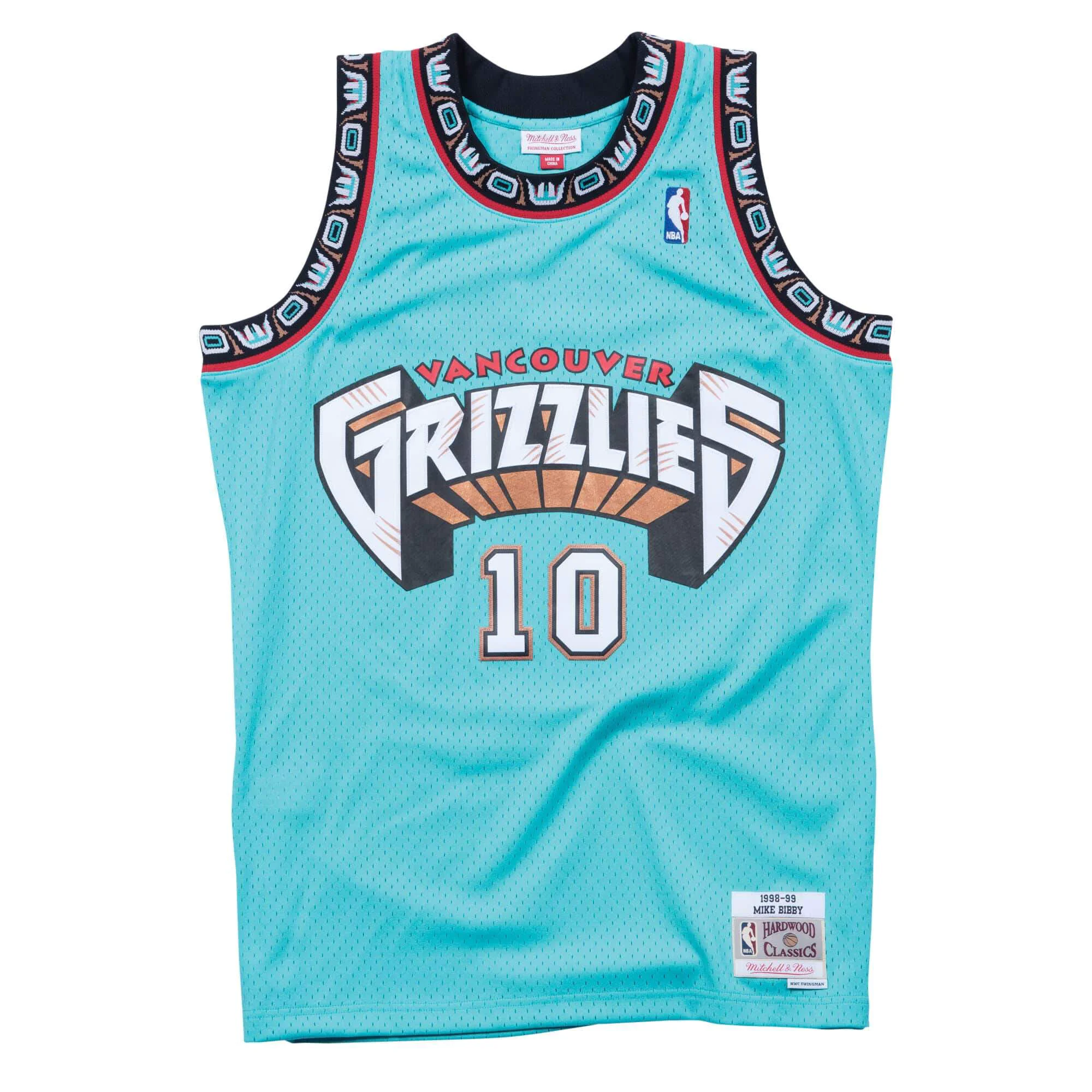 First-Class Mitchell Ness Men's NBA Swingman Road Jersey Grizzlies 98 Mike Bibby Elite