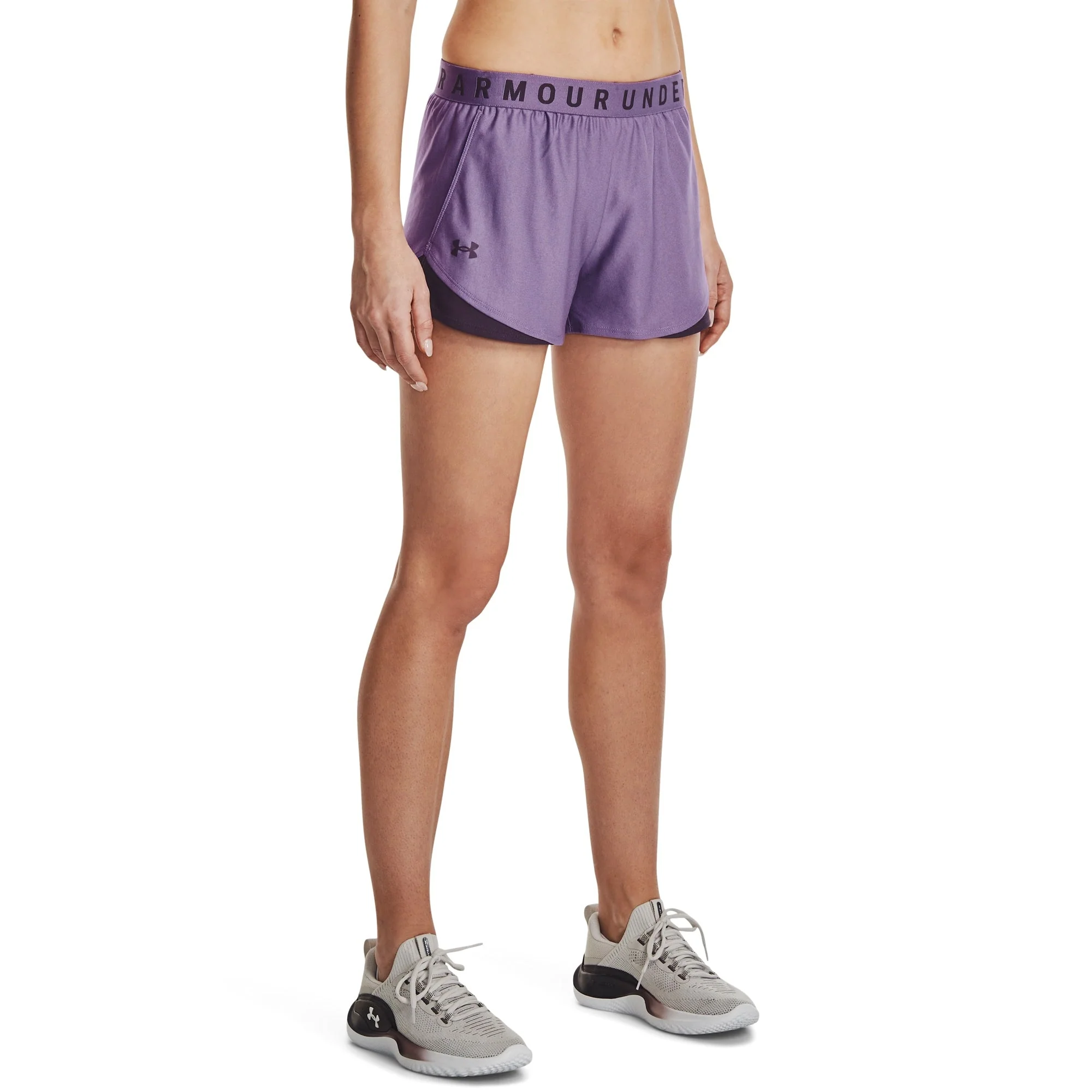 Durable Under Armour Womens UA Play Up Shorts 3.0 - Retro Purple Tux Purple Elegant