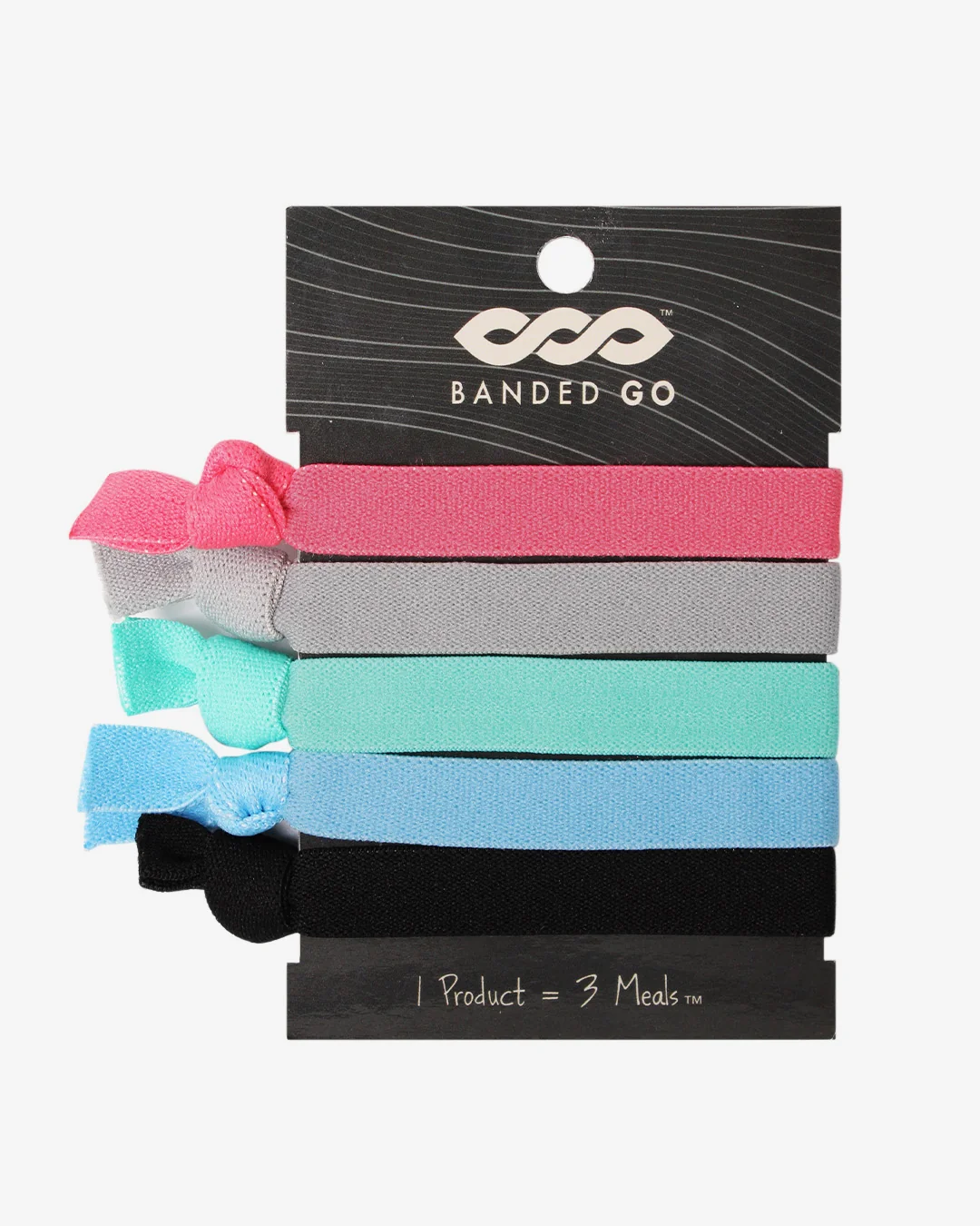 Convenient Strong Hold Athletic Hair Ties - 5 Pack Refined