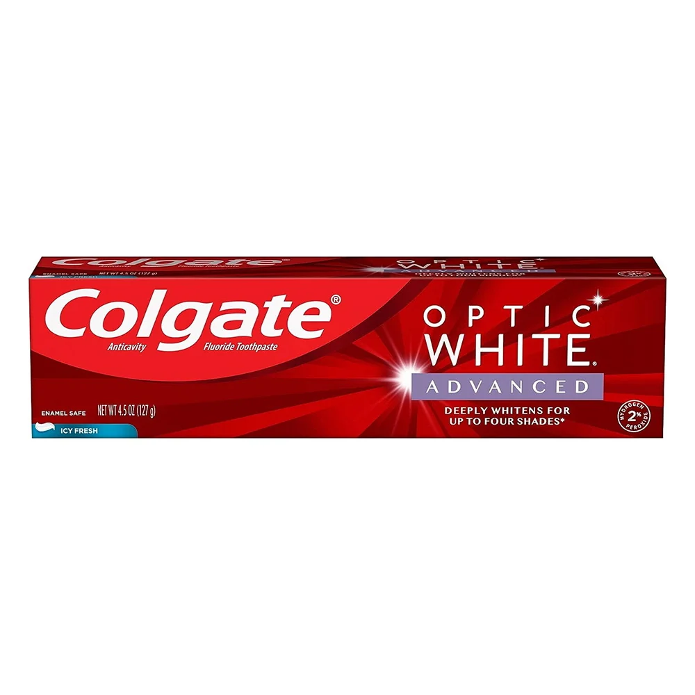 Exclusive Colgate Optic White Advanced Toothpaste 4.5 Oz Genuine