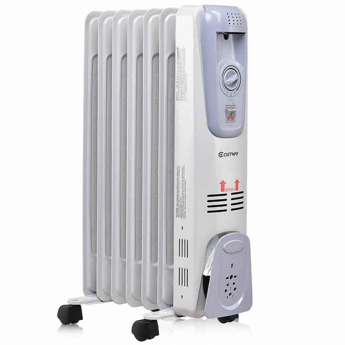 Certified Powerful Oil Filled standing Radiator Heater 1500W Top-Quality