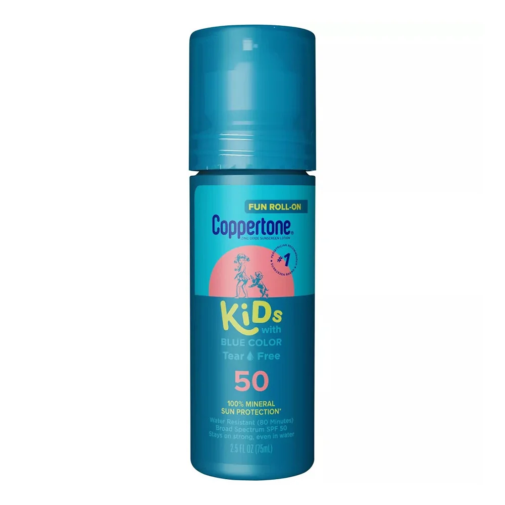 Crafted Coppertone Kids Roll On Sunscreen Lotion SPF 50 2.5 Oz Powerful