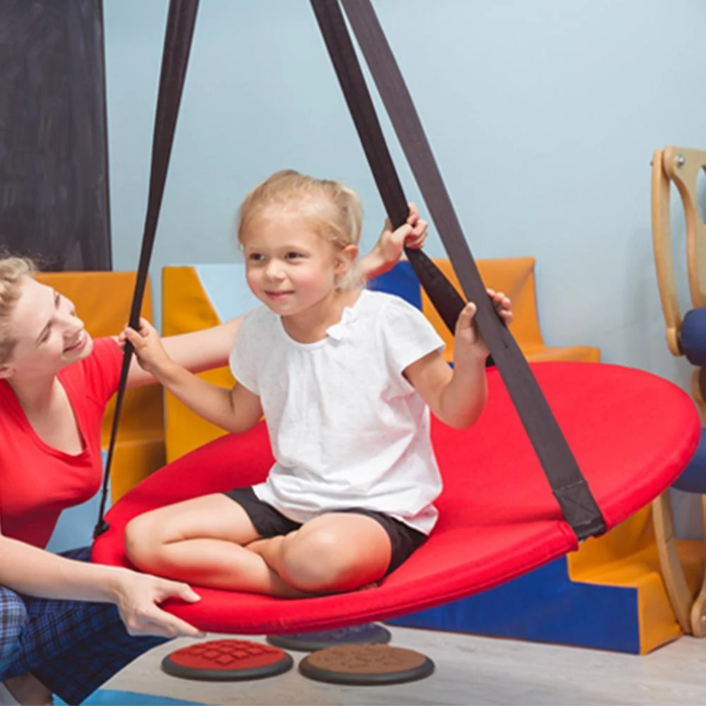 Organic Heavy Duty Hanging Saucer Tree Swing Kit Breathable