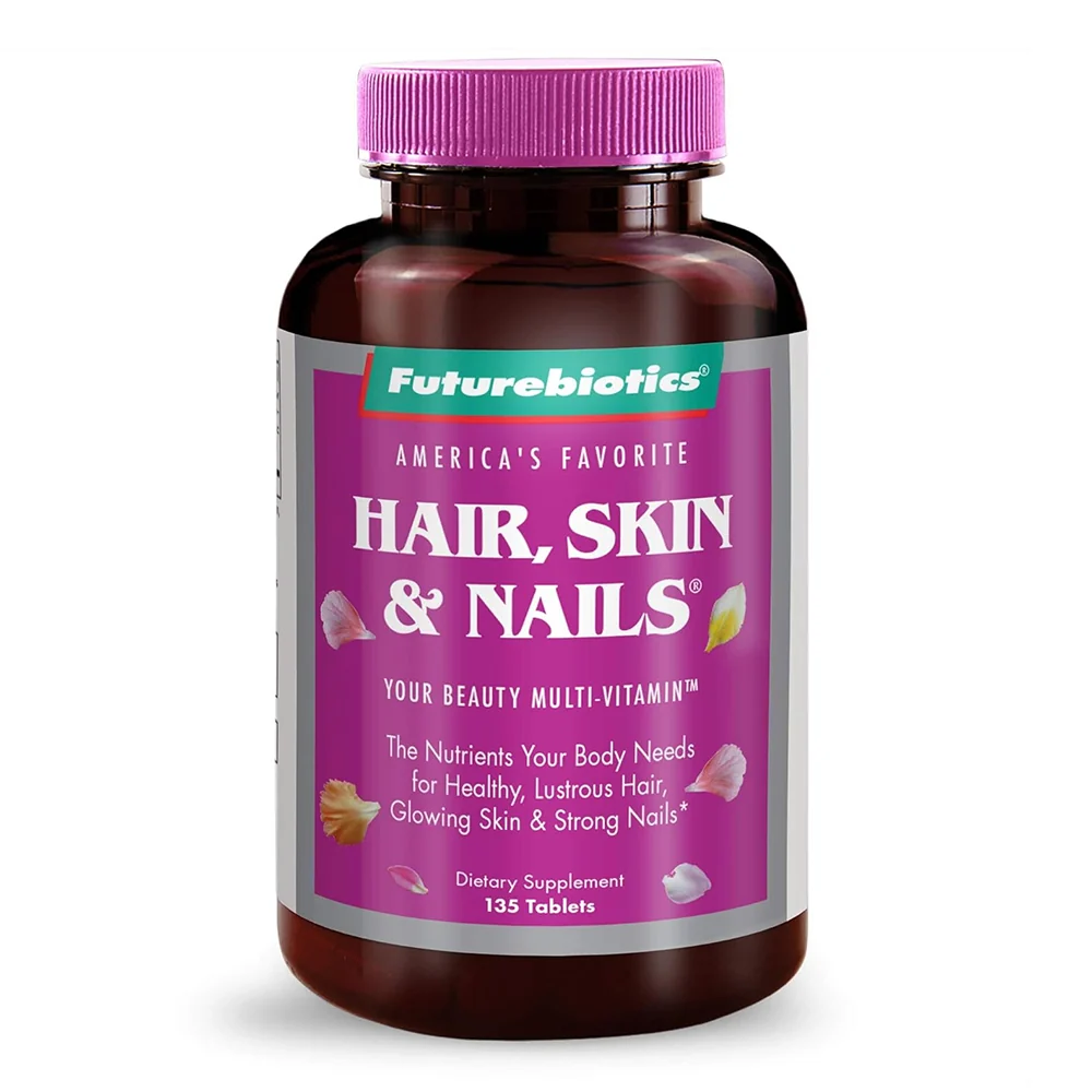Carefully Designed Futurebiotics Hair Skin and Nails Beauty Multi Vitamin Dietary Supplement Tablets 135Ea Outstanding