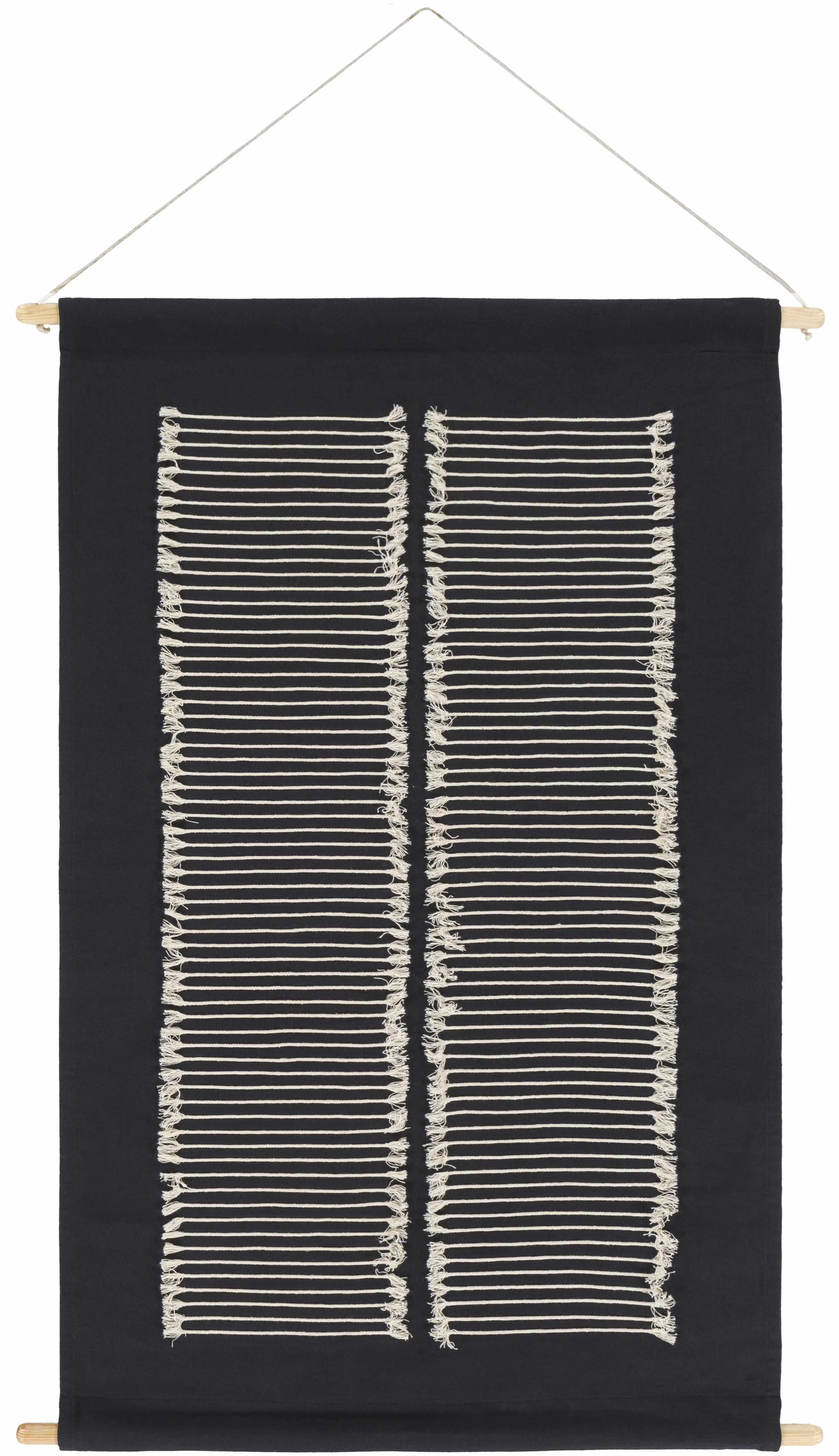 Flexible Queen Navy Fringed Wall Hanging Original