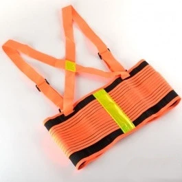 Exceptional Reflective Safety Orange Large Work Lift Back Brace Lifting Support Weight Belt Traditional