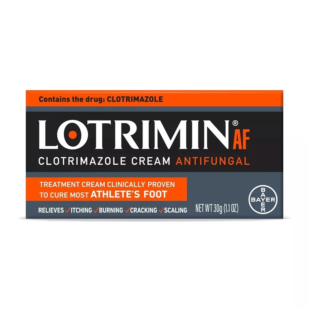 Advanced Lotrimin AF Athletes Foot Treatment Antifungal Cream 1.1Oz 30g Soft