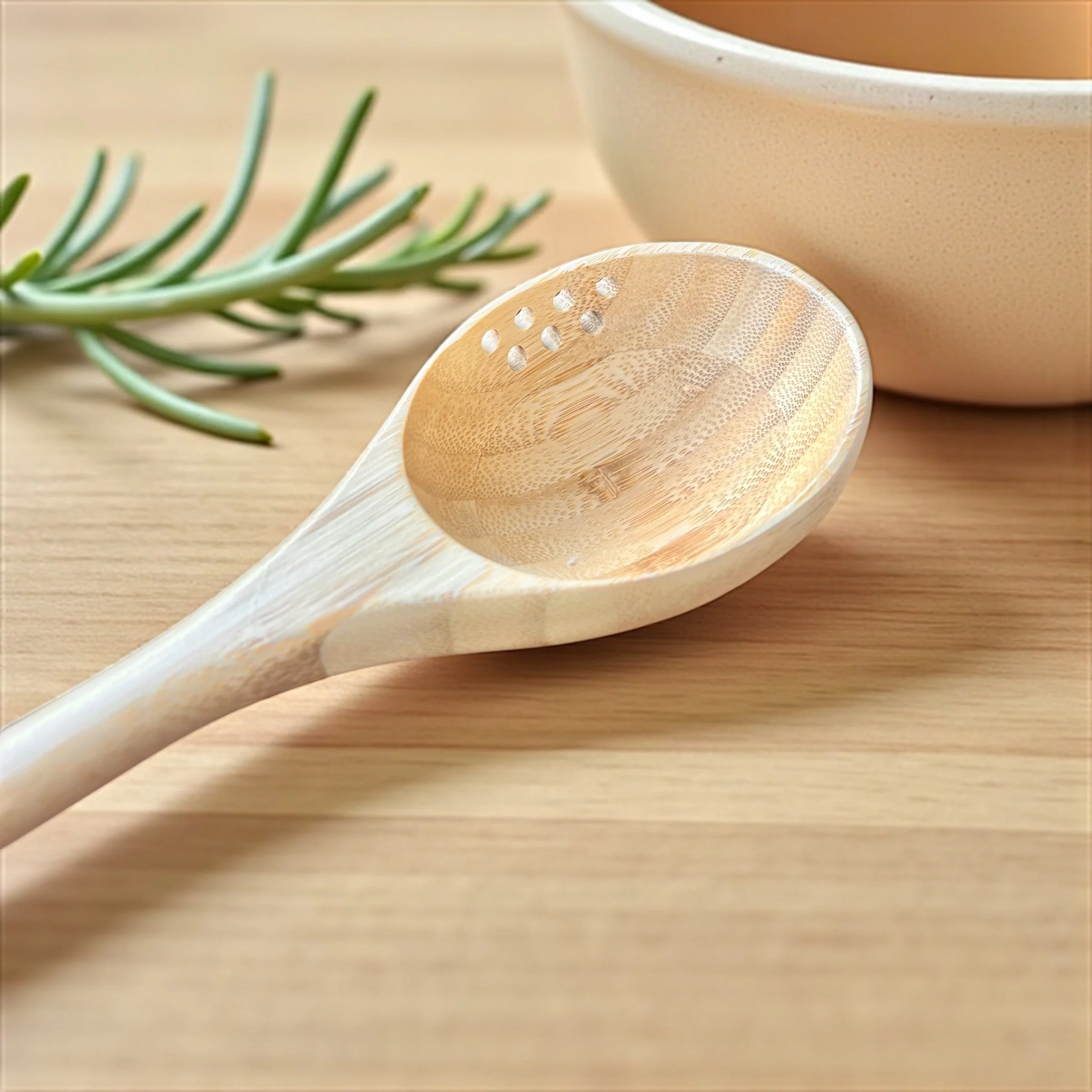 Elite Bamboo Straining Ladle Fine Crafted
