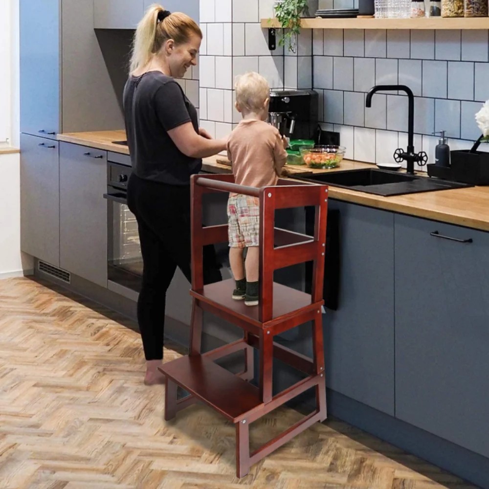 Outstanding Heavy Duty Kids Kitchen Learning Helper Step Stool Tower Recyclable