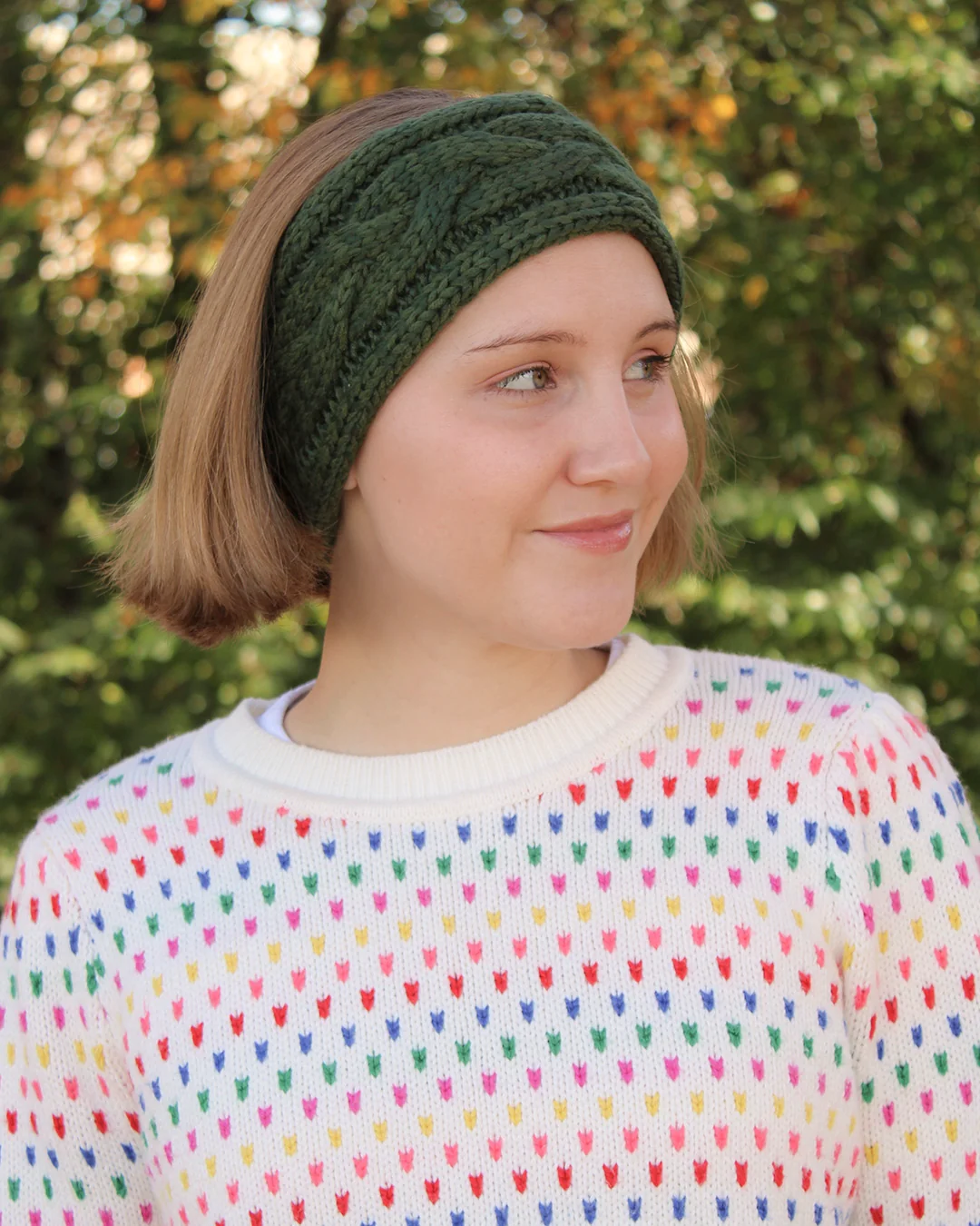 Stylish Icelandic Braid Winter Headband Premium Material
