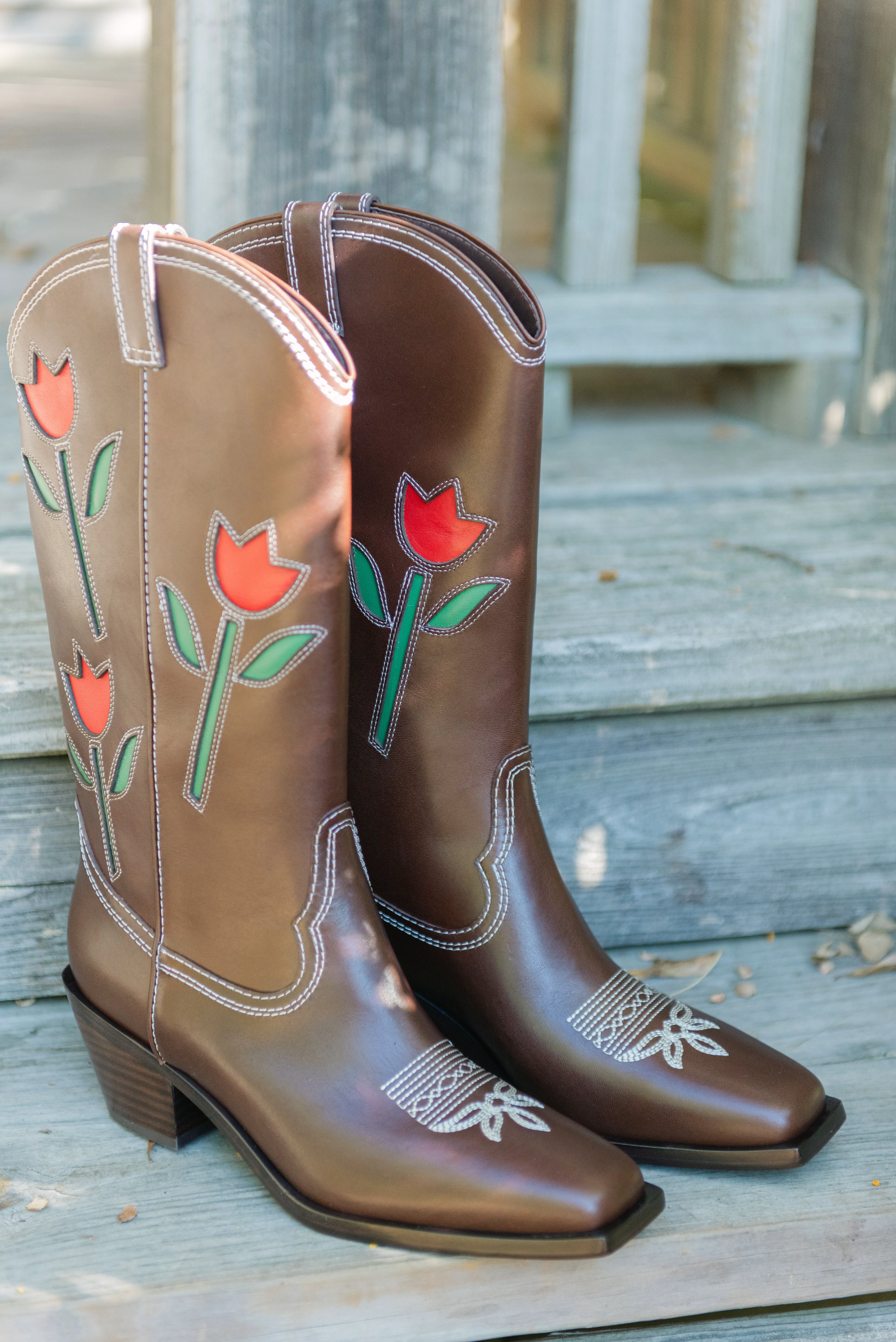 Convenient Loeffler Randall Wilder Tulip Cowboy Boot in Espresso Reliable