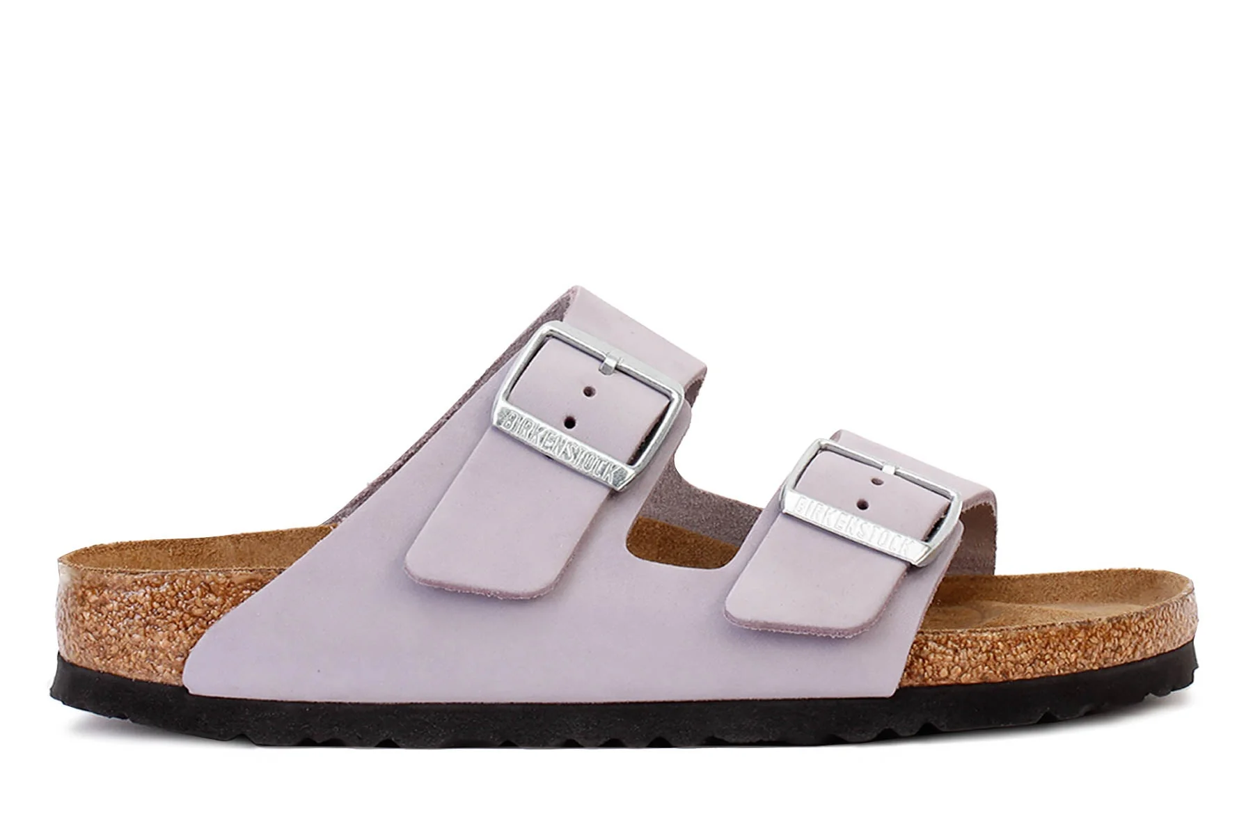 Fine Birkenstock Arizona Soft Footbed Nubuck Leather Purple Fog Sandals High-Grade