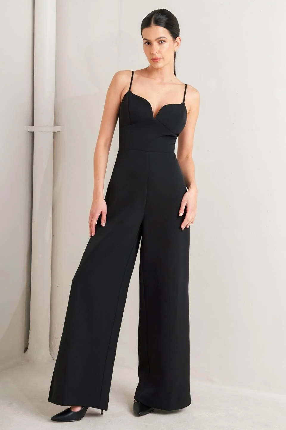 Genuine Pristine Edge Black Woven Jumpsuit Unique