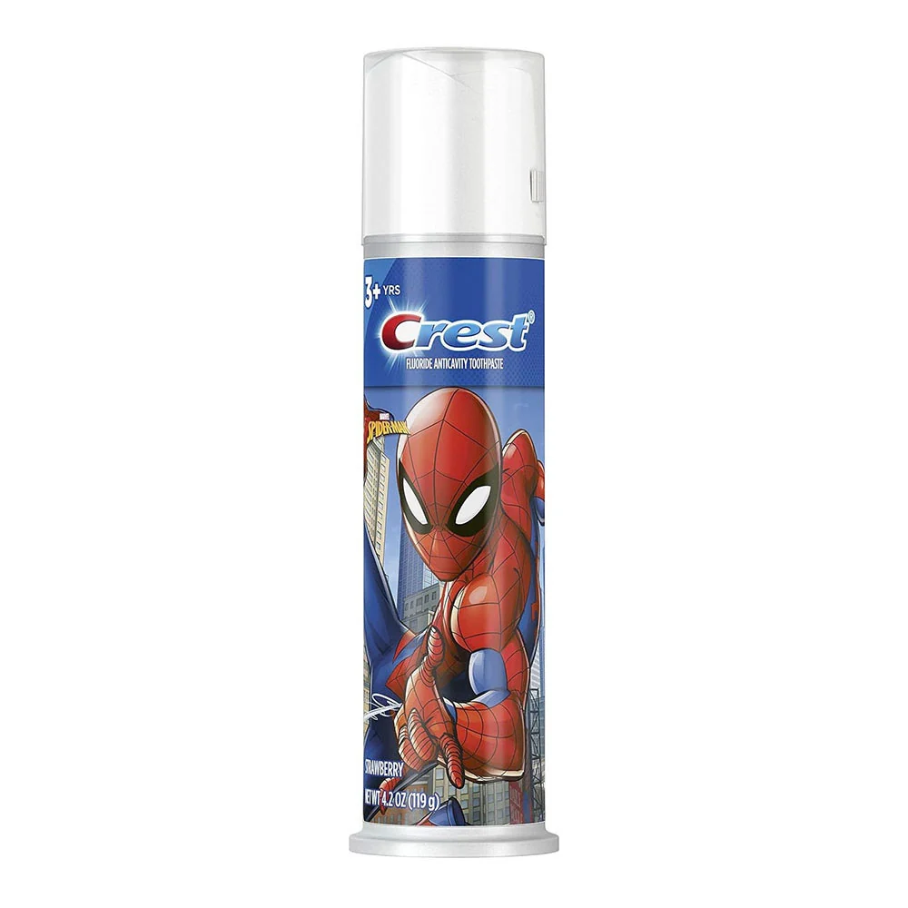 Sophisticated Crest Fluoride Anticavity Toothpaste Spider Man Bubblegum 4.2 Oz Smart